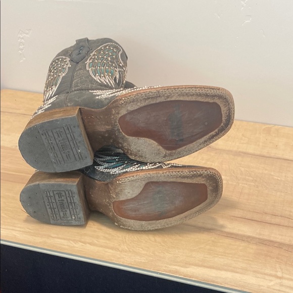 Embroidered Black and Blue Cowboy Boots by Idyllwind - Picture 4 of 5